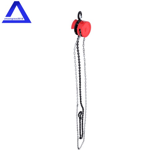 Manual Chain Hoist | 1 Ton/2200 lbs Capacity | 8’ Lift | 2 Hooks | Alloy steel - Afbeelding 4 van 12