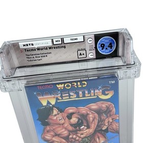 Nuevo juego NES Tecmo World Wrestling 9.4 WATA sellado de f&aacute;brica 1990 graduado Nintendo