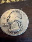 1939 PHILADELPHIA SILVER WASHINGTON QUARTER IN FINE CONDITION