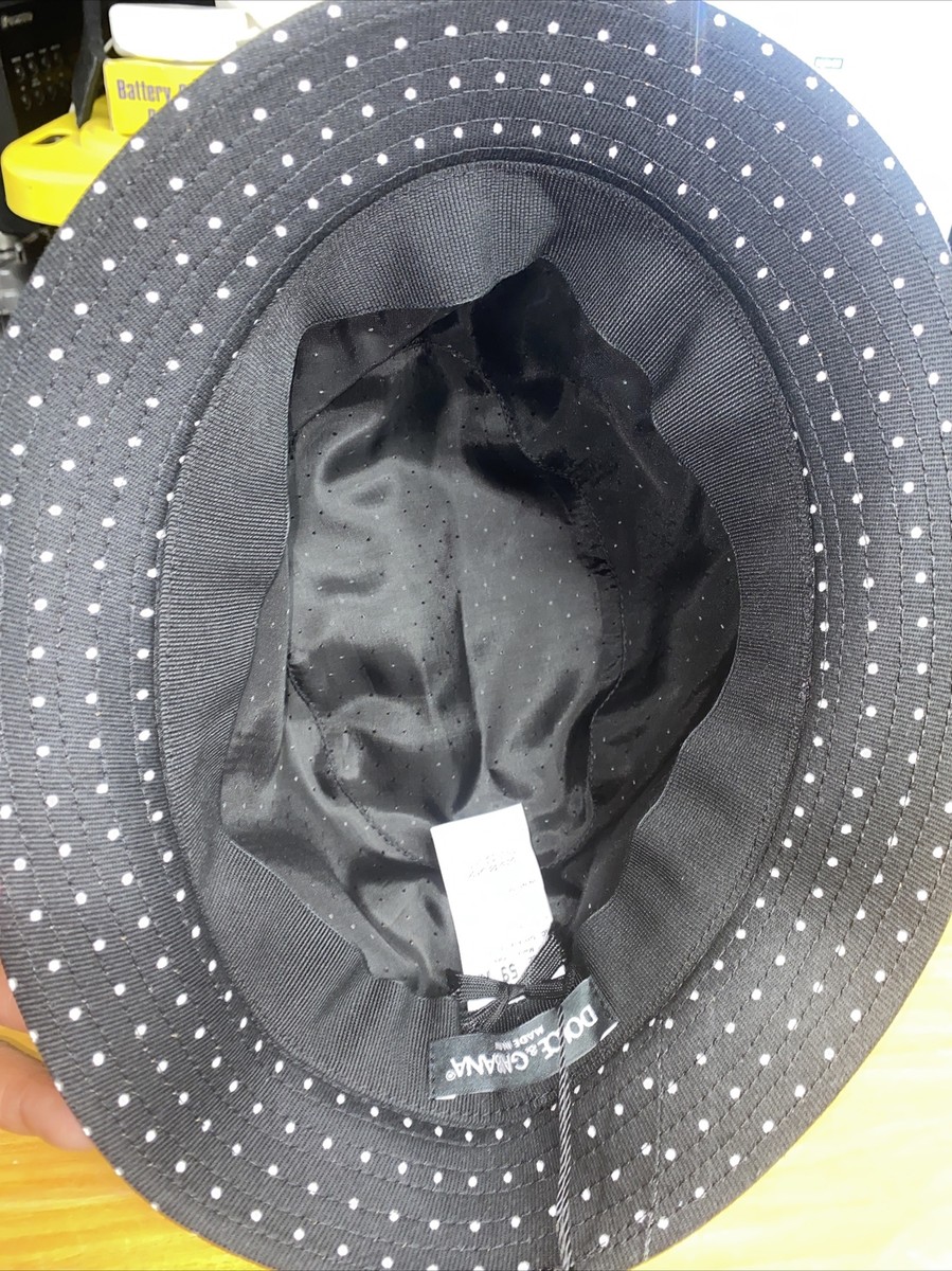 Dolce & Gabbana Black and White Polka Dot Hat Dolce & Gabbana Black Cotton Polka Dot Lining Fedora Men Hat  main image 2