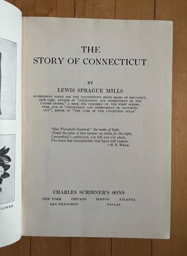 Geschichte von Connecticut - Lewis Sprague Mills (1943) Staatsgeschichte Hardcover - Bild 2 von 18