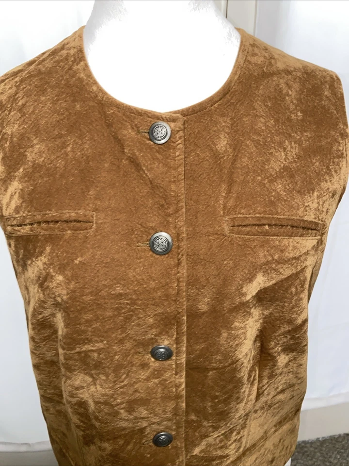 Chaleco Stonebridge Petites de gamuza sintética S en marrón Foto 2 de 4