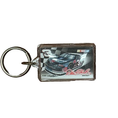 Vintage 2001 NASCAR Dale Earnhardt Intimidator Acrylic Key Chain Dual Sided - Picture 2 of 4