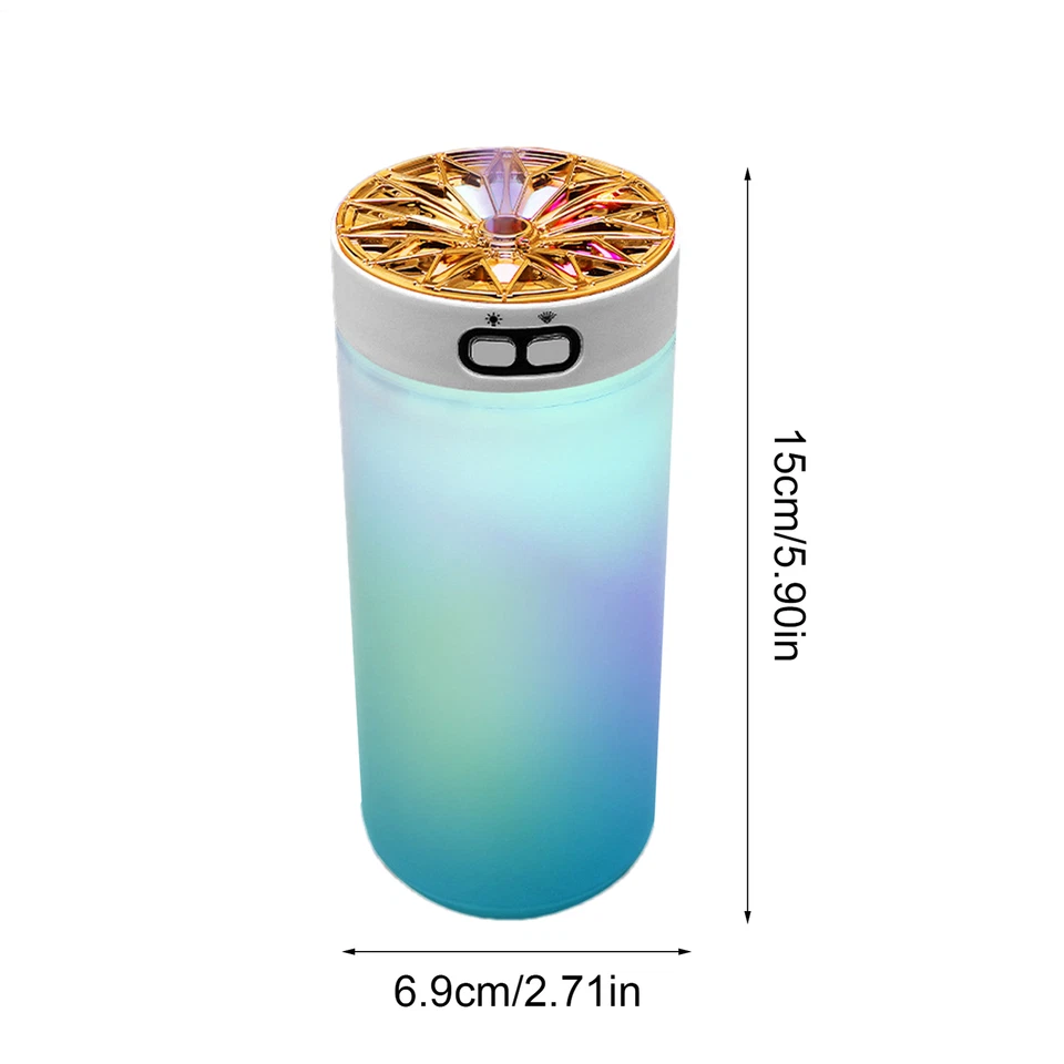 Mini Car Humidifier Air Purifier Freshener Led Aroma Essential Oil Diffuser - image 3 of 4