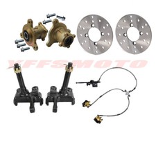 3 Stud Front Wheel Hubs/Steering Spindle/Brake Caliper Assembly for Go Cart Quad