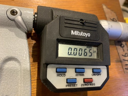 Mitutoyo 293-771 12-13" Digital Outside Micrometer w/Case & New Batteries - Picture 3 of 11