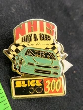 1995 Winston Cup SLICK 50 300 New Hampshire NASCAR Vtg Hat Pin Lapel 