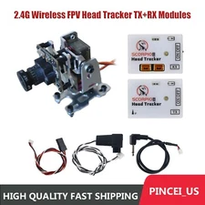2.4G Wireless FPV Head Tracker w/ 2-axis FPV Drone Gimbal Bracket + 2PCS Servos