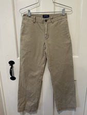 Ralph Lauren Polo Boys Classic Fit Khaki Chino Dress Pants Size 14 Vguc