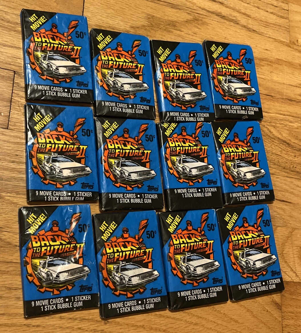 Back to the Future Part II Movie Cards Collectible Sealed 9 Cards