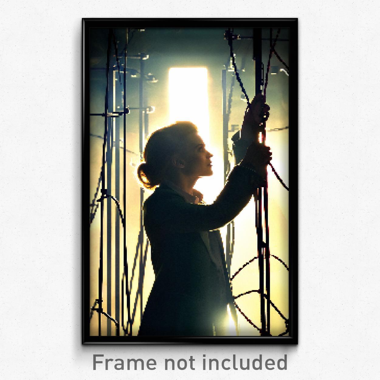 8 Bit Psychedelic Pixel Art Poster - Accomplished Wire Video Game Print