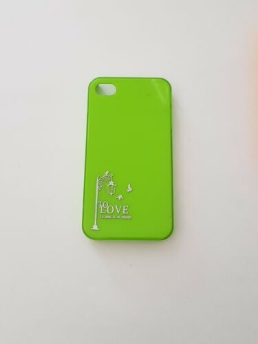  Etui Housse Coque Arrière Plastique Dure Protection Vert iPhone 4 iPhone 4S - Photo 1 sur 2