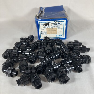 22 New Thomas Betts #APC0509, 1/2'' Xtra Flex Liquid Tight 90° Conduit Fittings