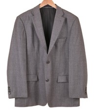 Hugo Boss Pasini2 Gray Birdseye Woven Italian Wool Sport Coat Jacket Blazer 40 R