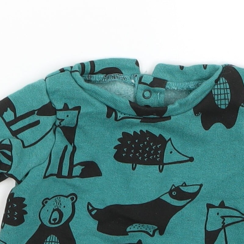 NEXT Baby Green Cotton Blend Jumper Size 0-3 Months image 7
