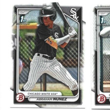 2024 Bowman Chicago White Sox Abraham Nunez 1st Bowman card