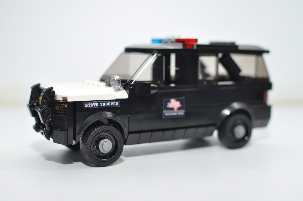 Custom Texas Highway Patrol Black White Model Compatible with LEGO® Bricks