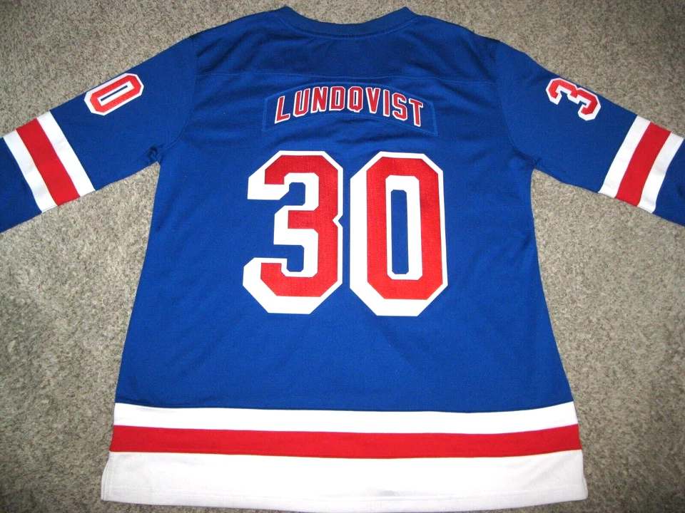 Henrik Lundqvist New York Rangers Women's 3XL Blue Fanatics Breakaway Jersey - Image 2 of 4