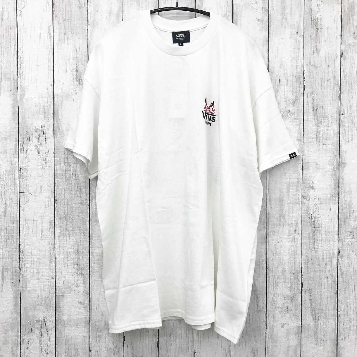 国内配送 VANS MENS GOEMON KABUKI SS TEE WHITE VANS and JAPAN CULTURE XL GOEMON KABUKI Short Sleeve T-Shirt