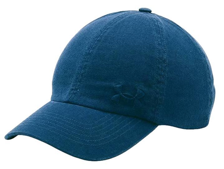 Бейсболка Under Armour женская свободного покроя постиранная темно-синий 1285293 1990₽