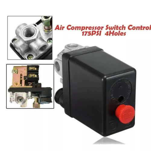 175PSI Air Compressor Switch 175PSI Control Valve Heavy Duty Pressure Black NEW - Picture 12 of 14