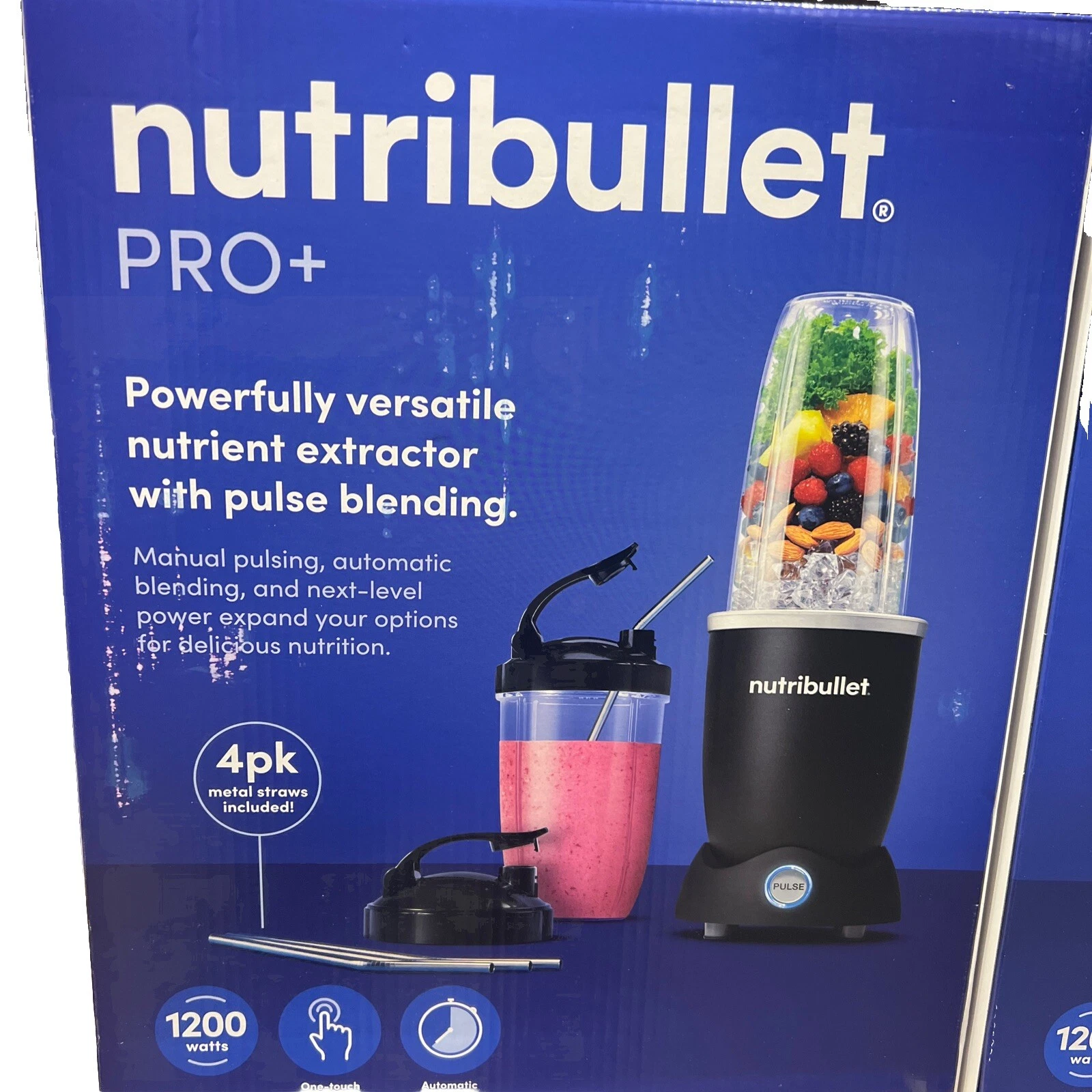 NutriBullet - Pro Plus 1200 Watt Personal Blender with Pulse Function N12-1001