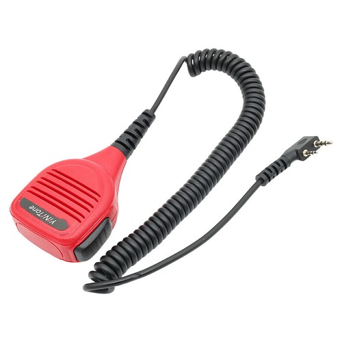 New TK 2-Pin Handheld Speaker Walkie Talkie Microphone For Baofeng Kenwood HYT - Zdjęcie 2 z 5