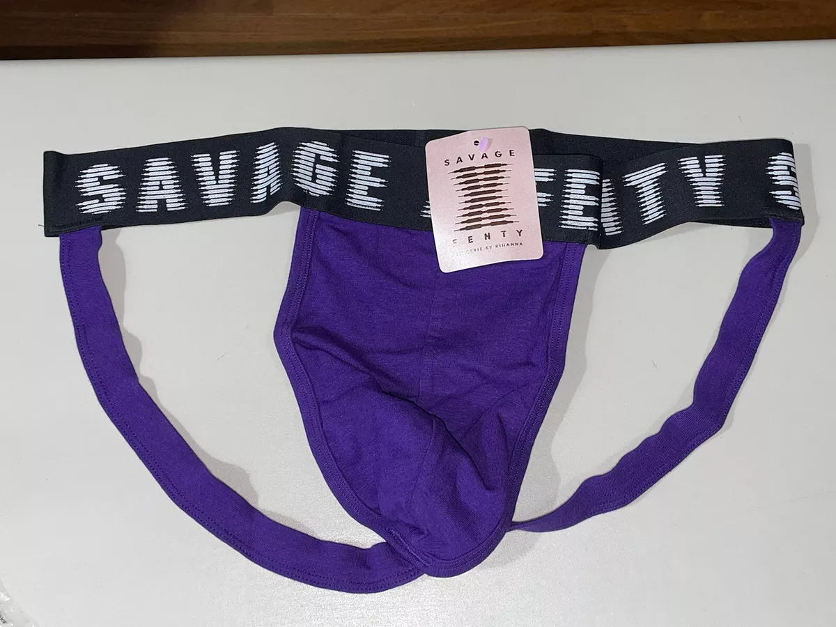 Savage X Fenty Men's Jock Strap Purple Size XL