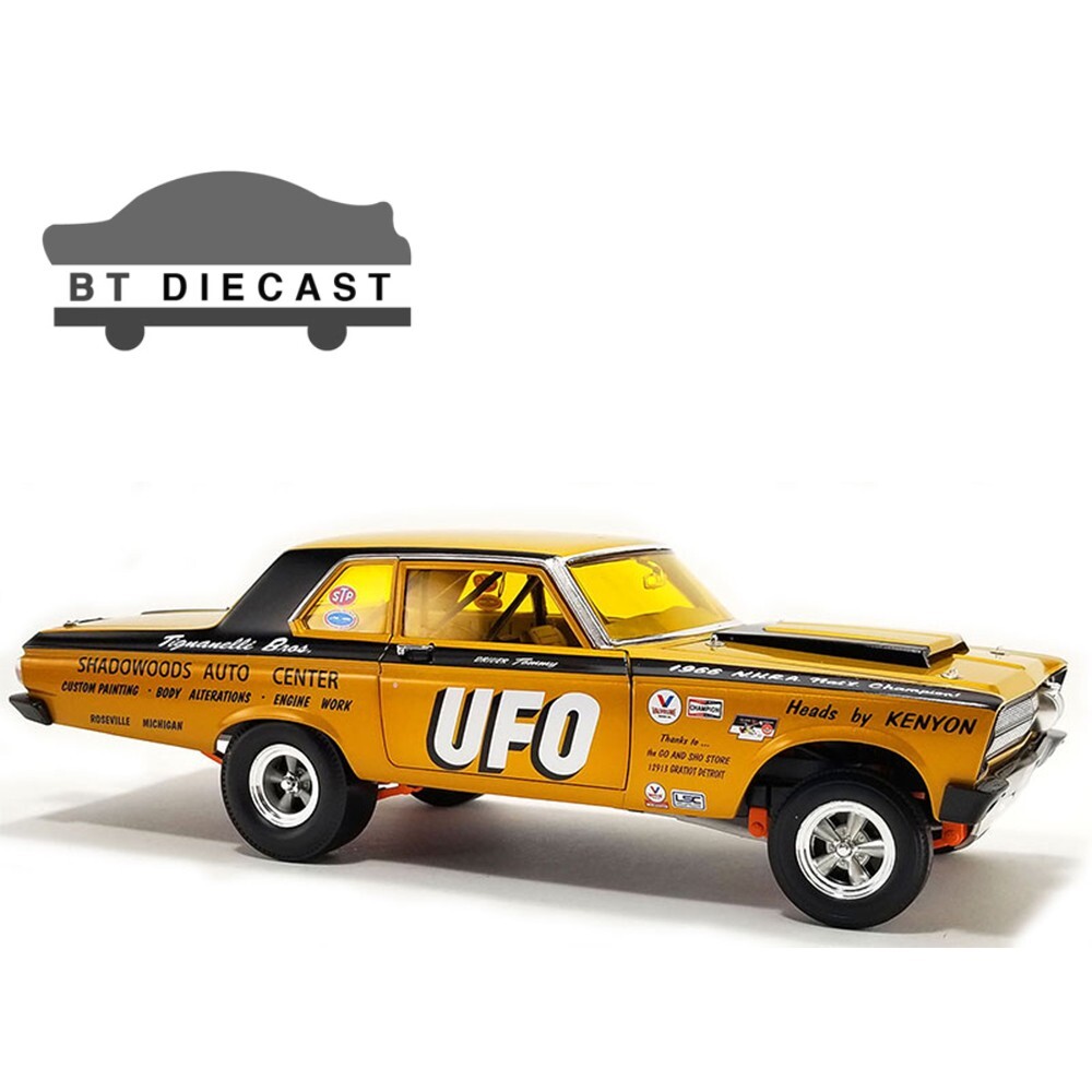 ACME 1965 PLYMOUTH AWB UFO 1/18 DIECAST MODEL CAR GOLD A1806509 eBay
