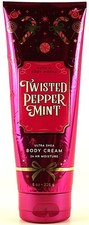 Bath  Body Works TWISTED PEPPERMINT Body Cream Lotion Moisturizing 8oz
