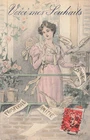 ILLUSTRATED CP HERE ARE MY WISHES WOMAN DOVES BALCONY - 73102