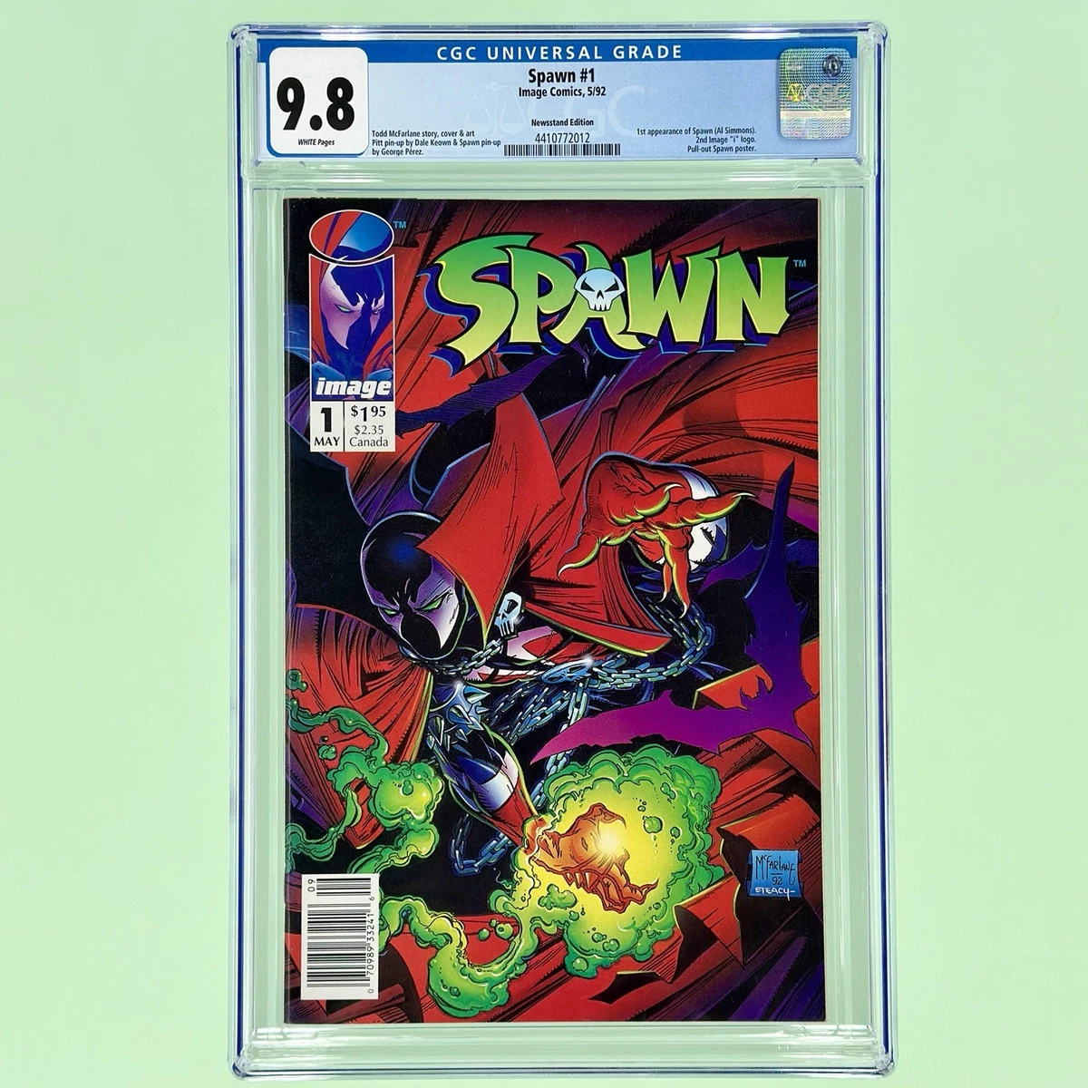 Spawn Certified Guaranty Company (CGC) 9.8 Near Mint/Mint Comics