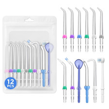 12-Pack Waterpik Replacement Tips: 6 Classic Jet  6 Specialty Tips