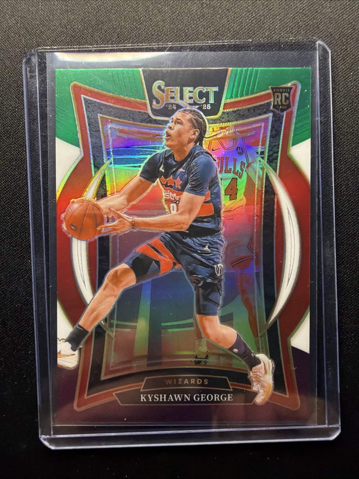 2024-25 Panini Select - Concourse Kyshawn George #85 Green White Purple Prizm...