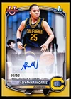 Aliyahna Morris Auto Gold 50/50 2025-26 Bowman Basketball California