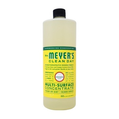 Mrs. Meyers Clean Day Multi-Surface Concentrate Cleaner, Honeysuckle, 32 Fl Oz