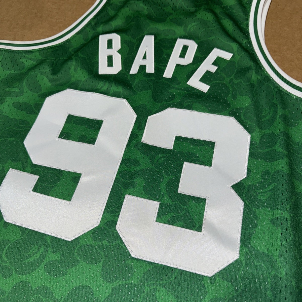 BAPE x Mitchell & Ness Boston Celtics Jersey Gram Size M PREOWNED