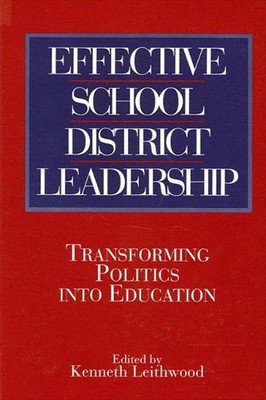 Kenneth Leithwood Effective School District Leadership (Taschenbuch)