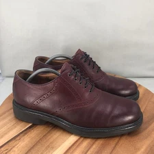 Johnston & Murphy Passport Saddle Oxford Dress Shoes Mens 11 M Brown Leather