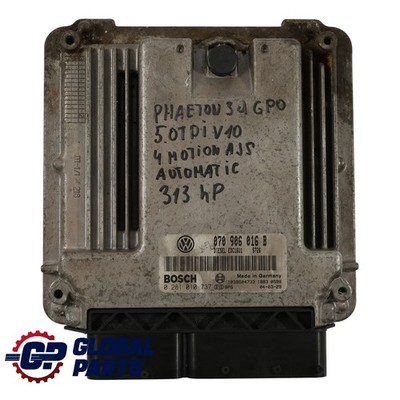 Volkswagen Phaeton 3D 5.0 V10 AJS 313HP Motor Steuer Gerät 070906016B Automatik