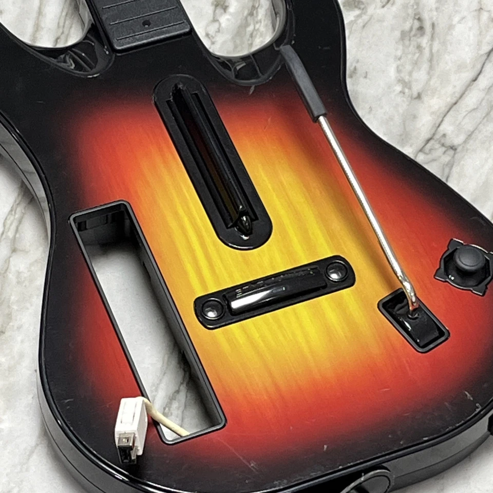 Guitarra Wii Guitar Hero World Tour Sunburst Rojo Octano ¡Con Estuche de Transporte! Probado Foto 2 de 4
