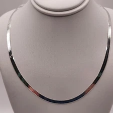 925 NEW Sterling Silver ITALIAN Magic Herringbone Chain 18" Length 3mm Width...