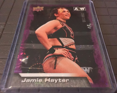 2022 Upper Deck AEW Purple Pyro #60 Jamie Hayter 168/199 Rookie Card 