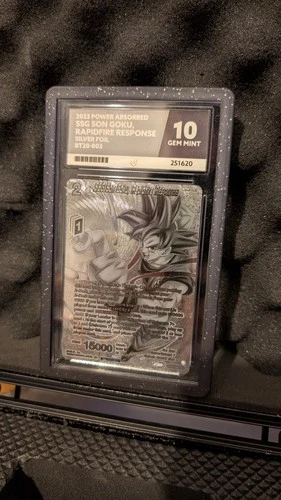 DBS 2023 SSG Son Goku Rapidfire Reponse BT20-003 Silver Foil ACE 10 - Not PSA