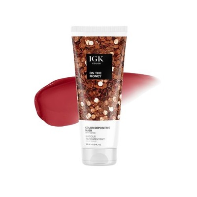 IGK Hair Gloss Toner & Color Depositing Mask | Fiery Copper Semi-Permanent, Vega