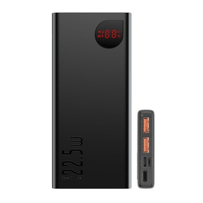 Baseus Powerbank mit Schnellladung 10000mAh 22,5W Metal Ladegerät Akku