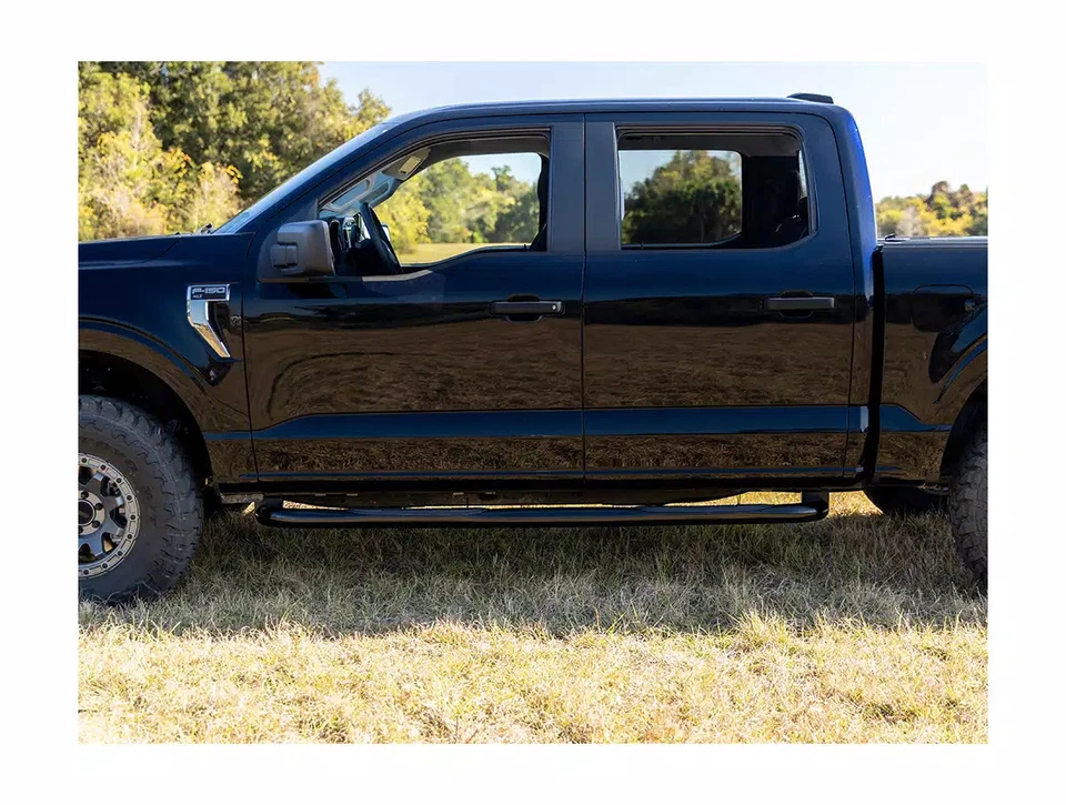 Ionic 3" Black Nerf Bars Fit 2004-2008 Ford F150 SuperCab Foto 4 de 4