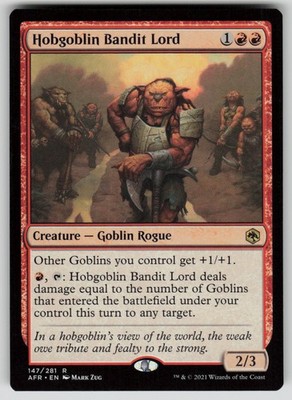 Hobgoblin Bandit Lord Normal R Adventures in the Forgotten Realms 147 NM