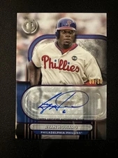 2023 Topps Tribute #TA-RH Ryan Howard Tribute Autograph Auto Purple /50 Phillies