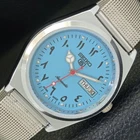REFURBISHED VINTAGE SEIKO 5 AUTOMATIC 6309A JAPAN MENS ARABIC WATCH a441389-a